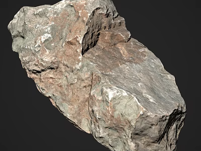 Natural Rural Landscape Featuring Weathered Rock Formation In Countryside And Serene Outdoor Setting 3d model