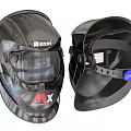 Lexin MX Welding Helmet Front And Side View With Adjustable Headband Protective Mask