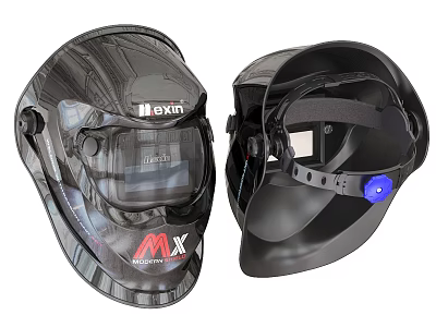 Lexin MX Welding Helmet Front And Side View With Adjustable Headband Protective Mask 3d model