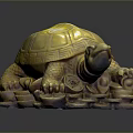 Turtle Cartoon Turtle Snapping Turtle Chickbill Turtle Reptile Cold Blooded Animal Reptile Class 3d model