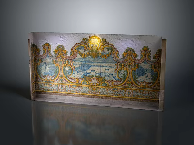 Painting Wall Drawing Outdoor Objects Realistic 3d model