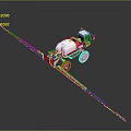 Red And White Agricultural Sprayer With Long Boom For Farm Crop Spraying