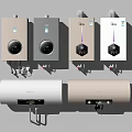 Modern Household Electric Water Heaters With Wall Mounted Storage Type And Various Color Designs
