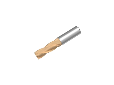 High Speed Steel Woodworking Drill Bit With Metal Shank And Sharp Cutting Edge 3d model