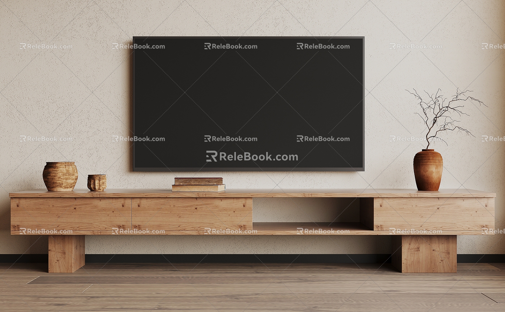 Silent TV Cabinet 3d model