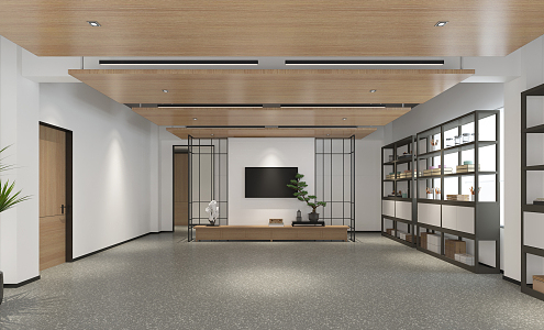 Modern Front Office Display Area 3d model