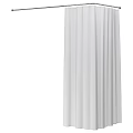White Shower Curtain Essential Bath Accessory For Modern Bathroom Decor