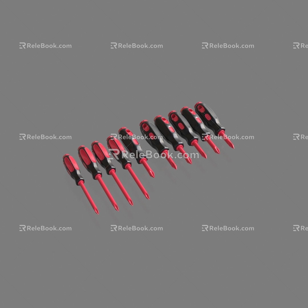 Screwdriver screwdriver Phillips screwdriver screwdriver screwdriver screwdriver screwdriver screwdriver Phillips flat plum blossom 3d model