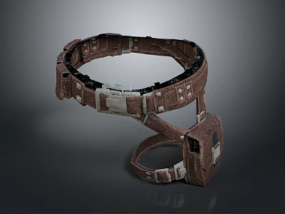 Outdoor Amusement Equipment With Circular Structure And Safety Belts For Parks 3d model