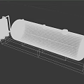 Industrial Green Storage Tank System With Two Cylindrical Tanks On Metal Frame Base