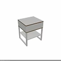 Gray Storage Cabinet With Wooden Base Trim Metal Frame And Lower Shelf