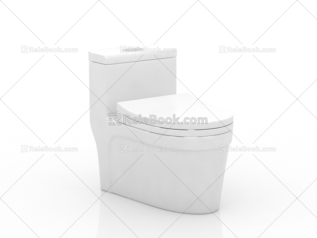 Modern toilet 3d model