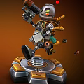 Modern Robot Warrior 3d model