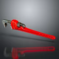 Pipe pliers vise bench vise wrench tool hardware tool processing tool furniture 3d model