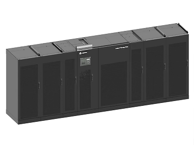 Black Industrial Equipment System With Large Panels Control Panel And Modular Structure 3d model