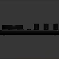 Modern Synthesizer Portable Synthesizer Mixer Reverberator 3d model