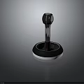 Modern Joystick Controller With Circular Base Sleek Rod And Ergonomic Grip 3d model