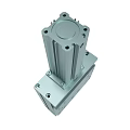 Aluminum Metal Mechanical Component With Cylindrical Square Design And Multiple Holes For Industrial Use
