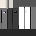 Modern Refrigerator Double Door Refrigerator Double Door Refrigerator Double Door Refrigerator 3d model