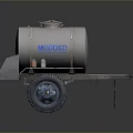 Industrial Mobile Tank Equipment MODONCO With Blue Platform Small Containers And Heavy Duty Wheels