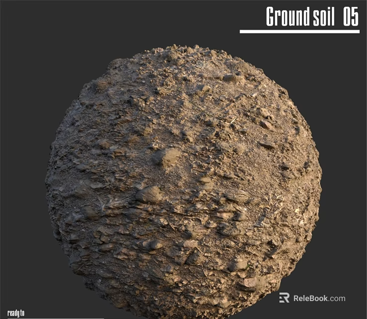 3D Rendered Spherical Component with Rough Surface Texture and Rock Details 3d model 