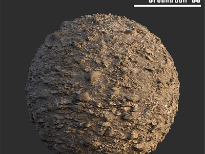 3D Rendered Spherical Component with Rough Surface Texture and Rock Details 3d model