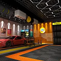 One Lakeshore 4S Dealership Offering Car Grooming and Repair Services with Red Sports Car Showroom