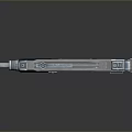 Silver Submachine Gun With Blue Grip Metal Body And Modern Design