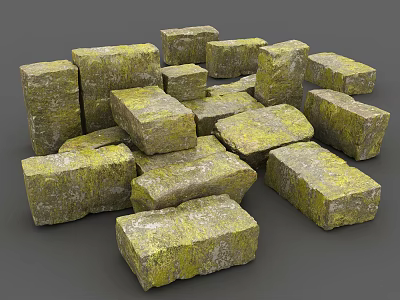 Modern Stone Stone Stone Block Stone Landscape Stone Goose Soft Stone Small Stone Stone Natural Stone 3d model