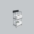 Metal Display Rack with Multiple Layers for Organizing Magazines and Brochures Sturdy Structure