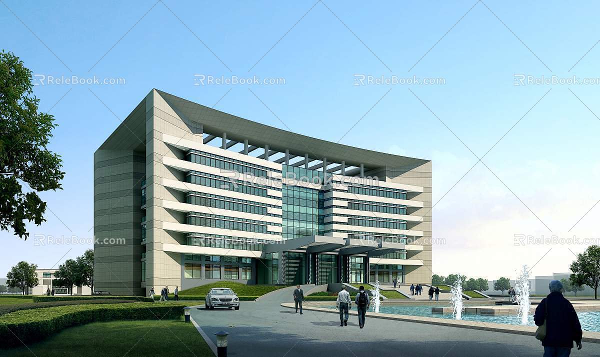 Guangde Administrative Office Building Government Affairs Office Center model