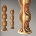 Wind floor lamp 3d model