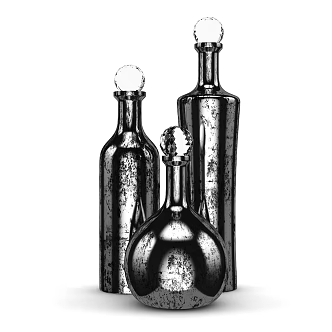Vase Jewelry Ornaments Indoor Ornaments Wine Bottle Ornaments 3d model