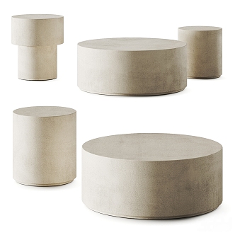 Modern Coffee Table Side Table Round Side Table Coffee Table Combination Side Table Combination 3d model