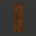 Traditional Wooden Cabinet With Two Doors One Drawer And Black Metal Accents