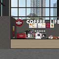 Modern Costa Café Interior With Coffee Life Sign Counter Displayed Food Drinks Large Windows View