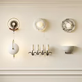 Modern Minimalist Lighting Combinations With Wall Mounted Lamps Pendant Lights And Candle Holders