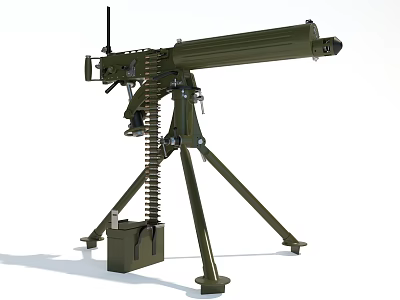 Style Weapons Firearms Military Equipment Machine Gun 3d model