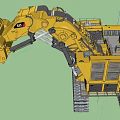 CAT Large Crawler Excavator With Massive Bucket For Construction Operations 3d model