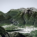 mountain landscape 3d model