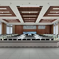 modern command center 3d model