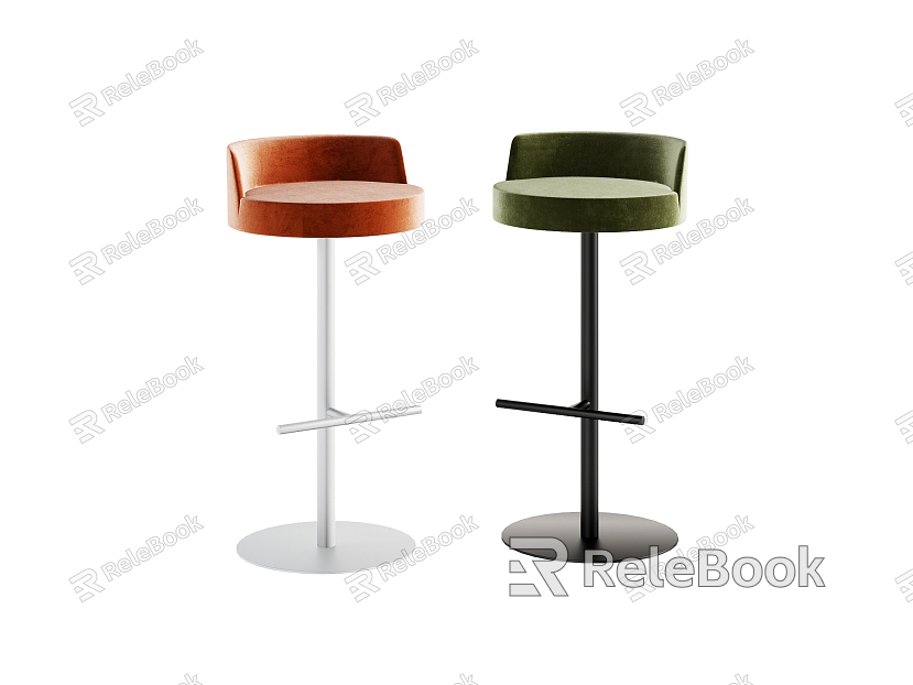 Modern Bar Chair Simple Bar Chair model