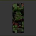 Advanced Modern Armored Wheeled Military Tank With Camouflage And Weapon System