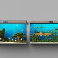 modern aquarium aquarium 3d model