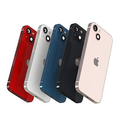 Modern mobile phones 3d model