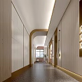 Modern Aisle Corridor 3d model