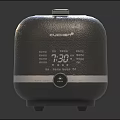 Modern CUCKOO Gray Rice Cooker With Digital Display And Time Setting Kitchen Appliance 3d model