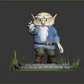 Wise Old Man Old Man Ancient Old Man Ancient Wise Warlock Taoist priest wizard mage 3d model