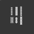 Tensile Membrane Car Parking Structures With Support Frames Covering White Vehicles In Rows