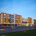 School Kindergarten Architecture Primary School Middle School Wall Guard Room Gate Machine Library Dormitory Building Art Gallery Teaching Building Gymnasium University 3d model